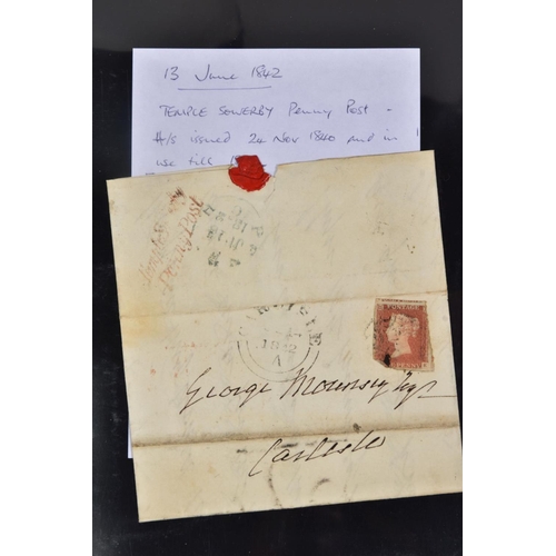 64 - GB POSTAL HISTORY - CUMBRIA, remarkable collections of covers from 1812 to 1910, curated for strikes... 