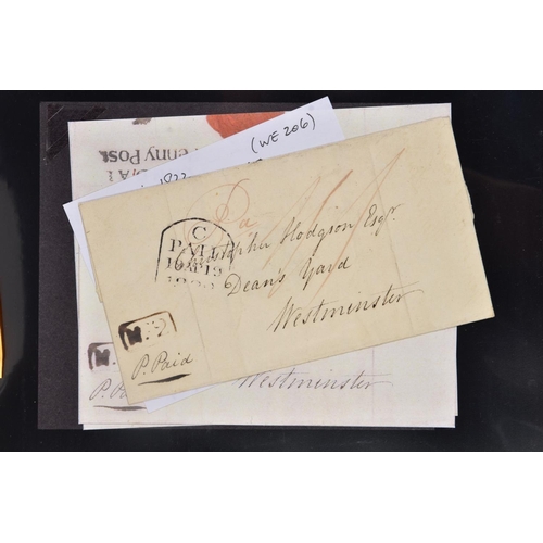 64 - GB POSTAL HISTORY - CUMBRIA, remarkable collections of covers from 1812 to 1910, curated for strikes... 