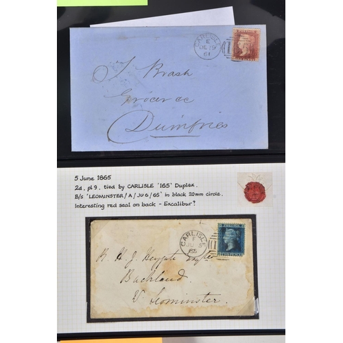 66 - CARLISLE - COLLECTION OF POSTAL HISTORY FROM 1733 TO 1920'S, curated for local interest with many un... 