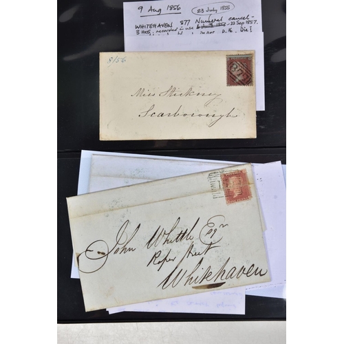 70 - WEST CUMBRIA POSTAL HISTORY COLLECTION including nice Workington M/S c post paid, some line engraved... 