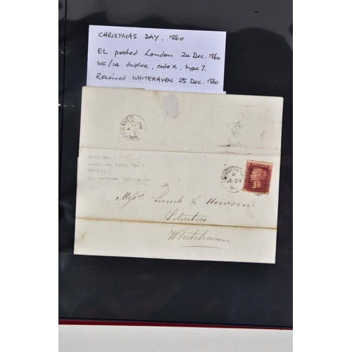 70 - WEST CUMBRIA POSTAL HISTORY COLLECTION including nice Workington M/S c post paid, some line engraved... 