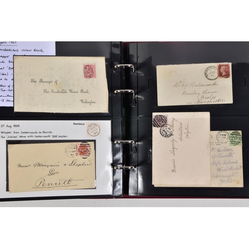 73 - FURTHER COLLECTION OF KESWICK AND COCKERMOUTH POSTAL HISTORY, with mileage marks, postcards cancella... 