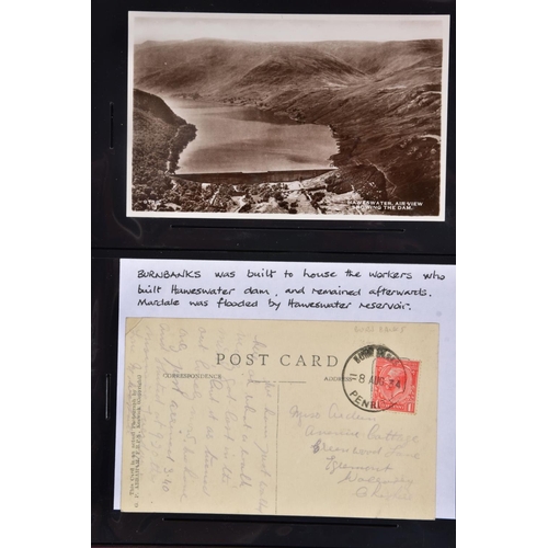 73 - FURTHER COLLECTION OF KESWICK AND COCKERMOUTH POSTAL HISTORY, with mileage marks, postcards cancella... 