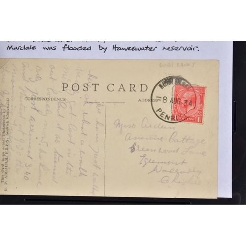 73 - FURTHER COLLECTION OF KESWICK AND COCKERMOUTH POSTAL HISTORY, with mileage marks, postcards cancella... 