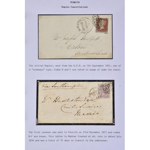 74 - COLLECTION OF POSTAL HISTORY RELATING TO PENRITH FROM 1671 (to Sir Philip Musgrave, Governor of Carl... 