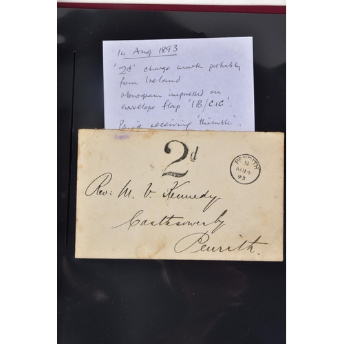 74 - COLLECTION OF POSTAL HISTORY RELATING TO PENRITH FROM 1671 (to Sir Philip Musgrave, Governor of Carl... 