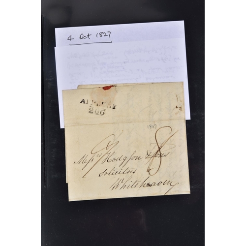 75 - COLLECTION OF POSTAL HISTORY RELATING TO EDEN VALLEY (Westmorland) 18th Century to 1930's, interest ... 