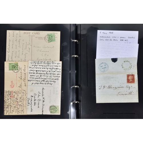 76 - COLLECTION OF POSTAL HISTORY RELATING TO LOWER EDEN VALLEY (Cumberland) rare post offices noted Lazo... 