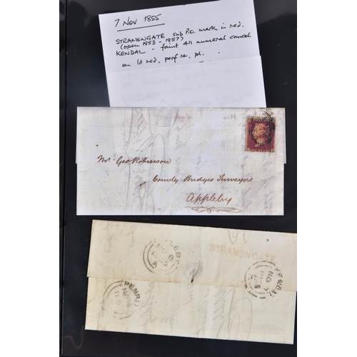 77 - KENDAL AND AREA POSTAL HISTORY COLLECTION noting Bishop marks, various date stamps, rare straight li... 