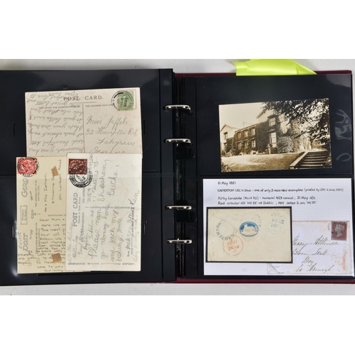 77 - KENDAL AND AREA POSTAL HISTORY COLLECTION noting Bishop marks, various date stamps, rare straight li... 