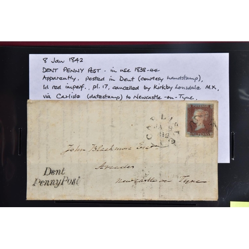 77 - KENDAL AND AREA POSTAL HISTORY COLLECTION noting Bishop marks, various date stamps, rare straight li... 