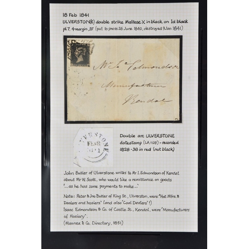 78 - SOUTH WEST CUMBRIA POSTAL HISTORY COLLECTION with postmark and better postcard interest, good early ... 