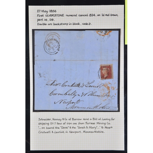 78 - SOUTH WEST CUMBRIA POSTAL HISTORY COLLECTION with postmark and better postcard interest, good early ... 