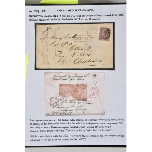 78 - SOUTH WEST CUMBRIA POSTAL HISTORY COLLECTION with postmark and better postcard interest, good early ... 