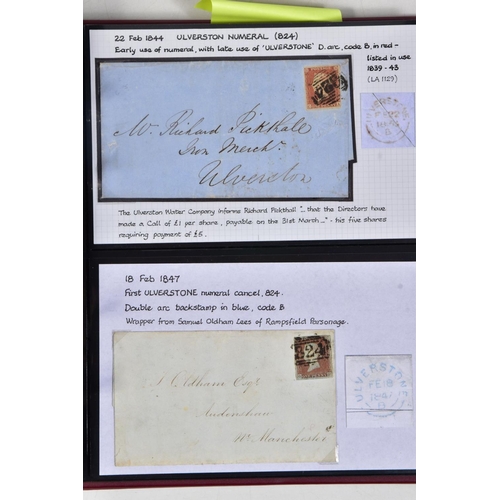 78 - SOUTH WEST CUMBRIA POSTAL HISTORY COLLECTION with postmark and better postcard interest, good early ... 