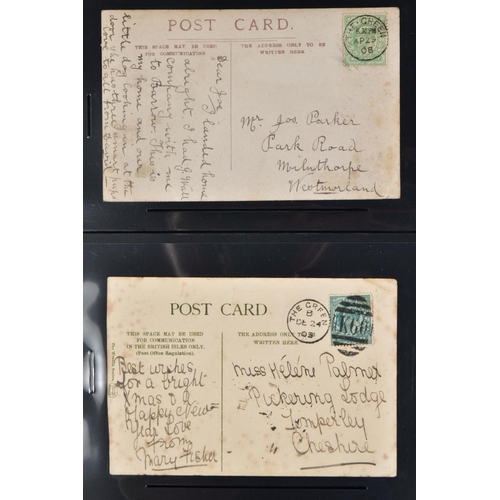 78 - SOUTH WEST CUMBRIA POSTAL HISTORY COLLECTION with postmark and better postcard interest, good early ... 