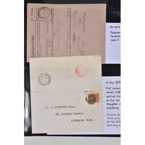 78 - SOUTH WEST CUMBRIA POSTAL HISTORY COLLECTION with postmark and better postcard interest, good early ... 