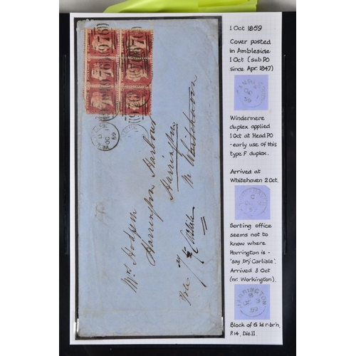 80 - SOUTH LAKES AND CARTMEL POSTAL HISTORY COLLECTION with many postcards with some postmark interest, p... 