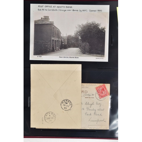 80 - SOUTH LAKES AND CARTMEL POSTAL HISTORY COLLECTION with many postcards with some postmark interest, p... 