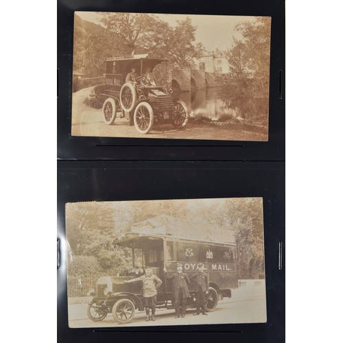 81 - BALANCE OF COLLECTION IN CARDBOARD BOX with postcards (interest in RP of postal workers, circa 1900)... 