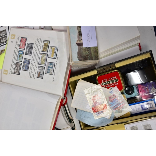 81 - BALANCE OF COLLECTION IN CARDBOARD BOX with postcards (interest in RP of postal workers, circa 1900)... 