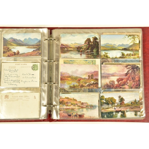 87 - POSTCARDS: THE LAKE DISTRICT, artistic impressions of The Lakes, approximately 335 postcards in one ... 