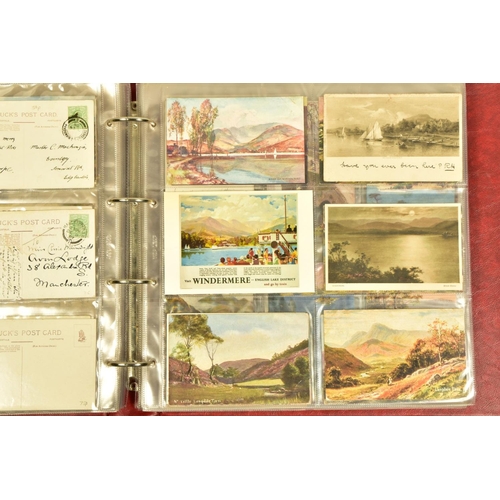 87 - POSTCARDS: THE LAKE DISTRICT, artistic impressions of The Lakes, approximately 335 postcards in one ... 