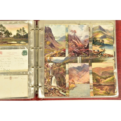 87 - POSTCARDS: THE LAKE DISTRICT, artistic impressions of The Lakes, approximately 335 postcards in one ... 