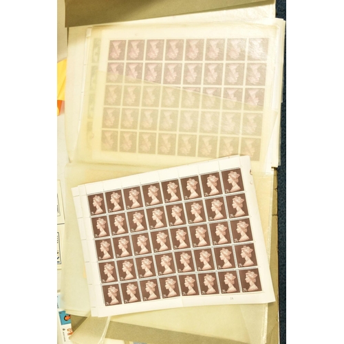 94 - AN UNTIDY COLLECTION OF STAMPS IN TWO BOXES, we note 1950's-60's Commonwealth low values in complete... 