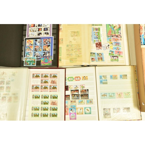 94 - AN UNTIDY COLLECTION OF STAMPS IN TWO BOXES, we note 1950's-60's Commonwealth low values in complete... 