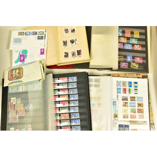 94 - AN UNTIDY COLLECTION OF STAMPS IN TWO BOXES, we note 1950's-60's Commonwealth low values in complete... 