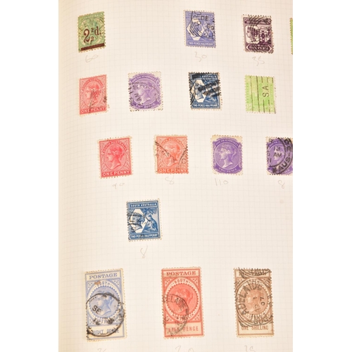 96 - A BOX OF STAMPS HOUSED IN ALBUMS and approximately one hundred and twenty stockcards, two albums con... 