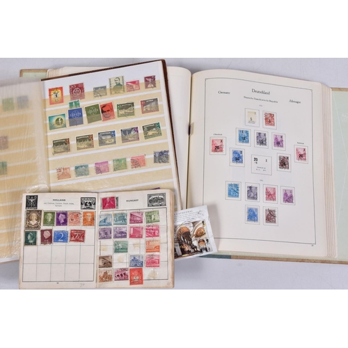 97 - A COLLECTION OF MAINLY GERMAN (ALLIED OCCUPATION AND EARLY DDR) STAMPS in old Schaubek album, also n... 