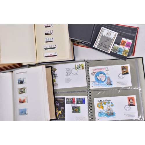 98 - GB STAMPS IN FOUR ALBUMS 1960's to 1970's mint (hinged), used FDCs and presentation packs