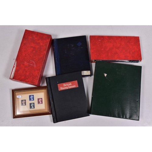 98 - GB STAMPS IN FOUR ALBUMS 1960's to 1970's mint (hinged), used FDCs and presentation packs