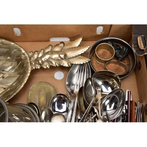 239 - A BOX OF WHITE METALWARE, to include five pint sized pewter tankards, a half pint sized pewter tanka... 