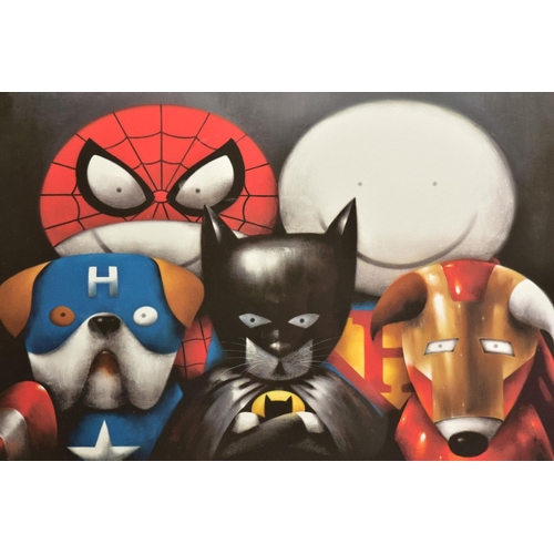 316 - DOUG HYDE (BRITISH 1972) 'DREAM TEAM' a limited edition print of Superheroes in Disguise 213/295, si... 