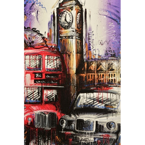 321 - SAMANTHA ELLIS (BRITISH 1992) 'PLAYING FOR TIME' a limited edition print of London icons 41/195, sig... 