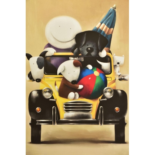 331 - DOUG HYDE (BRITISH 1972) ' LOVE OVERLOAD',  a boy and his pets in a Citroen 2CV, limited edition pri... 