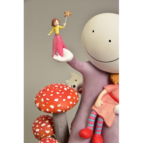 337 - DOUG HYDE (BRITISH 1972) 'MAKE A WISH',  limited edition sculpture of a girl and her doll, impressed... 