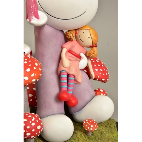 337 - DOUG HYDE (BRITISH 1972) 'MAKE A WISH',  limited edition sculpture of a girl and her doll, impressed... 