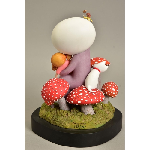 337 - DOUG HYDE (BRITISH 1972) 'MAKE A WISH',  limited edition sculpture of a girl and her doll, impressed... 