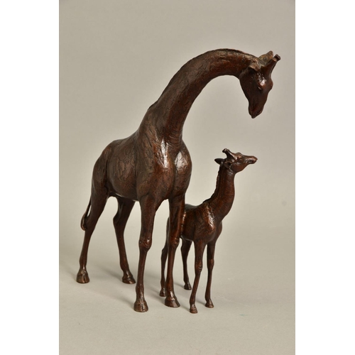 340 - MICHAEL SIMPSON (BRITISH CONTEMPORARY) 'HIGH HOPES',  a limited edition bronze sculpture of a giraff... 