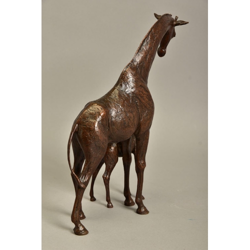 340 - MICHAEL SIMPSON (BRITISH CONTEMPORARY) 'HIGH HOPES',  a limited edition bronze sculpture of a giraff... 