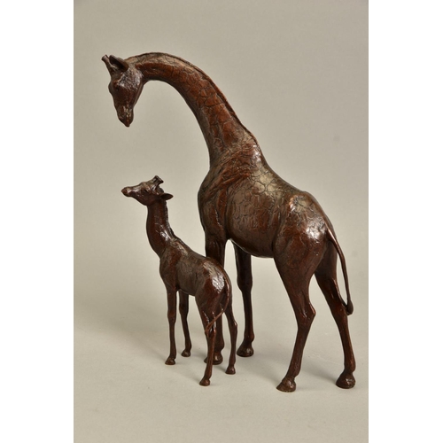 340 - MICHAEL SIMPSON (BRITISH CONTEMPORARY) 'HIGH HOPES',  a limited edition bronze sculpture of a giraff... 