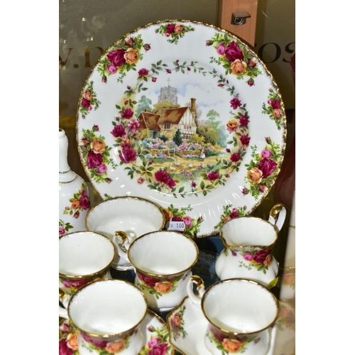 361 - A ROYAL ALBERT OLD COUNTRY ROSES FIFTEEN PIECE COFFEE SERVICE, comprising coffee pot and cover, crea... 