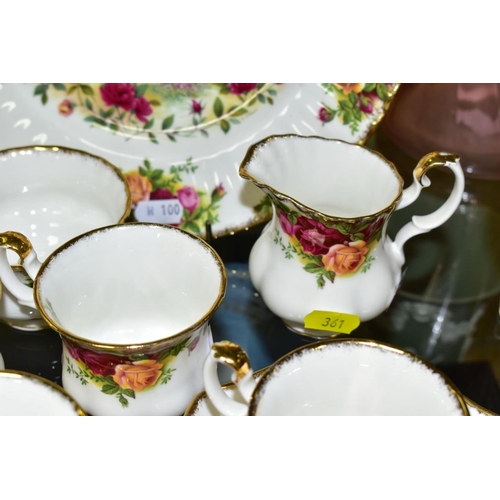 361 - A ROYAL ALBERT OLD COUNTRY ROSES FIFTEEN PIECE COFFEE SERVICE, comprising coffee pot and cover, crea... 