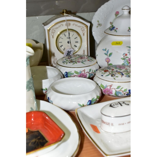 368 - A QUANTITY OF ASSORTED CERAMICS AND GIFTWARE BY SPODE, COALPORT, ROYAL DOULTON, etc, including a Spo... 