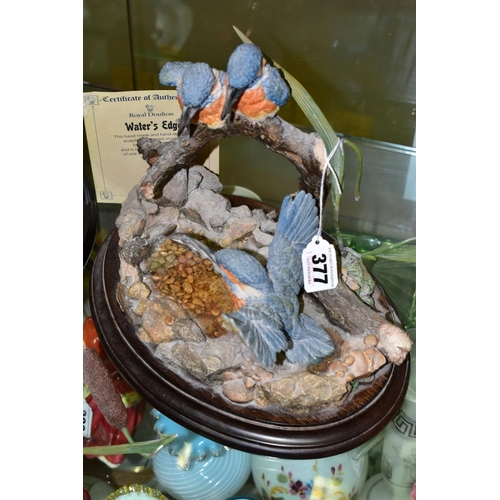 377 - A ROYAL DOULTON/COUNTRY ARTISTS LIMITED EDITION SCULPTURE 'WATERS EDGE' BY MICHAEL ABBERLEY, sculptu... 