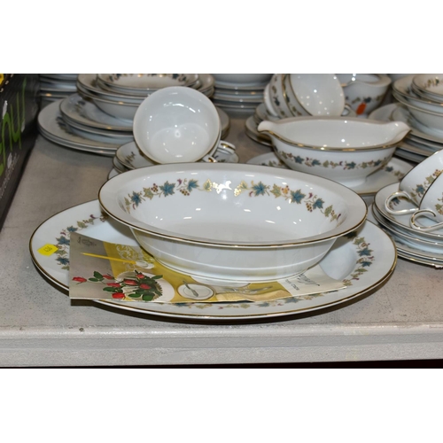 436 - NORITAKE 'GOLD VINE' DINNERWARES, comprising eight dessert bowls, eight breakfast bowls, eight break... 